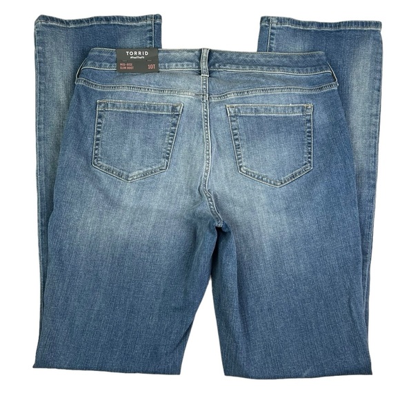 Torrid New Women’s 10 Tall Mid-Rise Slim Boot Vintage Stretch Jean - Picture 3 of 10